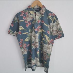 Polo by Ralph Lauren Vintage Floral Collard Shirt